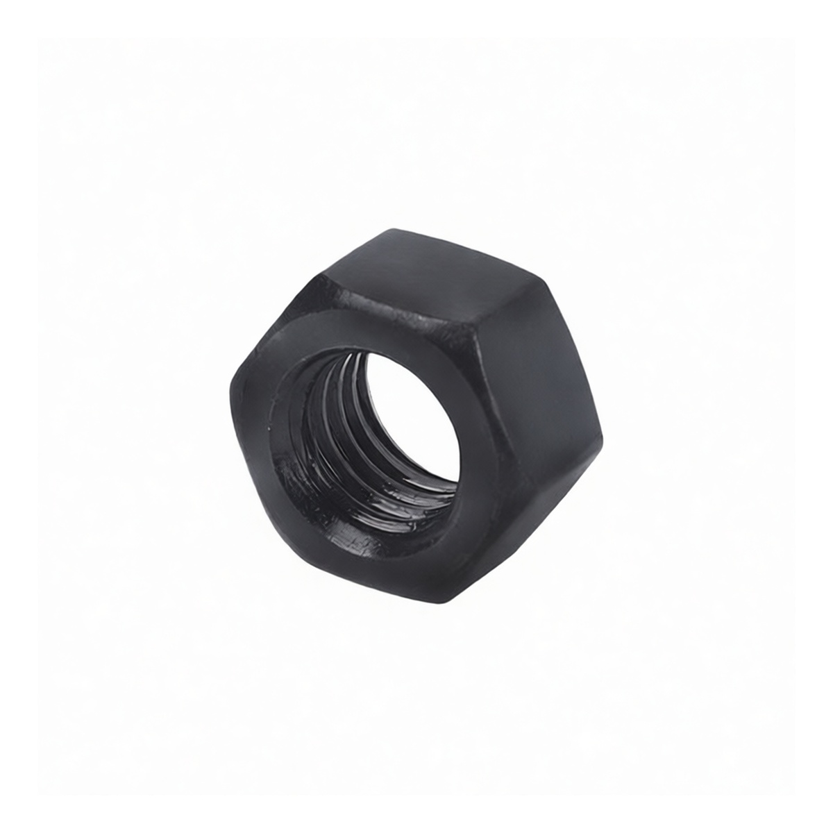 Grade 8 Carbon Steel M3 Hex Nut, Black Oxide, 0.236" Width, Pkg Qty 100