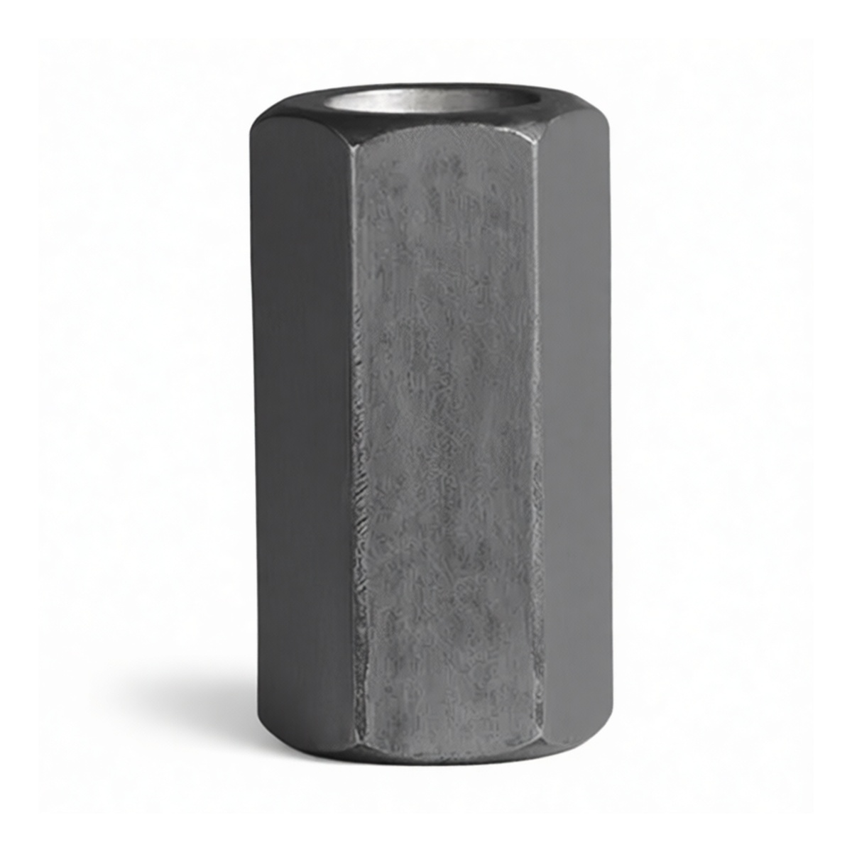 M8 Carbon Steel Hex Nut, 0.472" Flats, Plain Finish, Pkg Qty 100