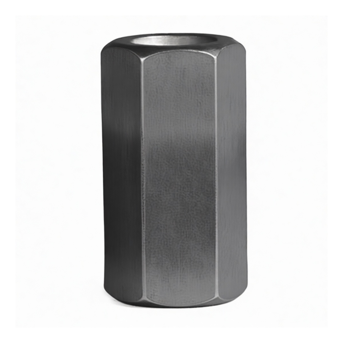 M8 Hex Nut, 0.55" Flats, Carbon Steel, Plain Finish, Pkg Qty 1000