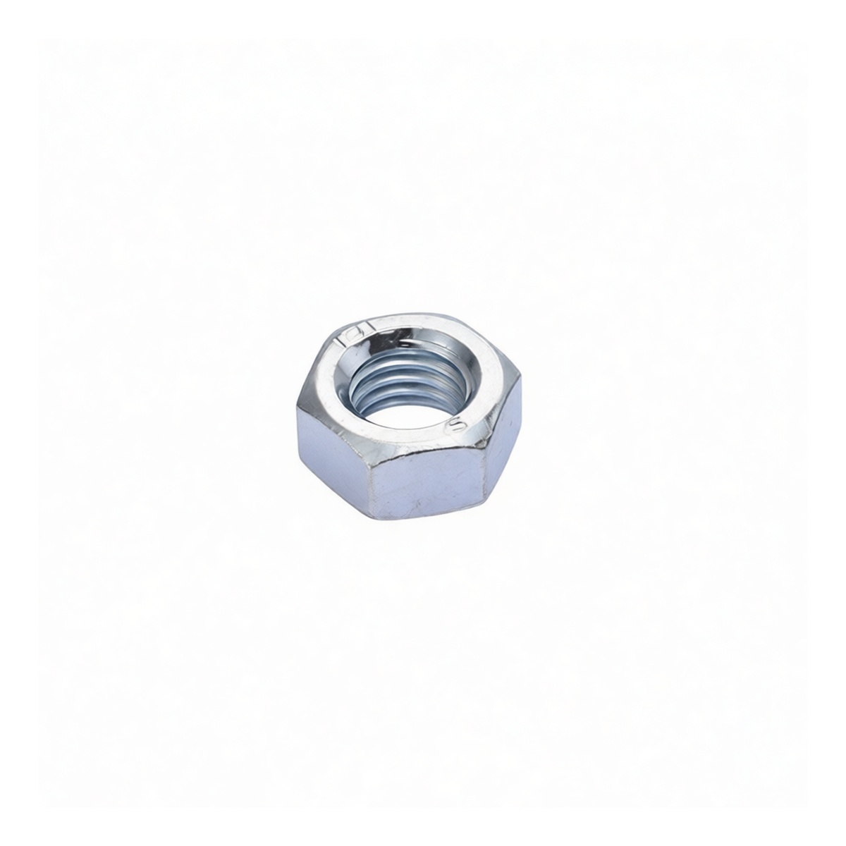 Grade 4 Carbon Steel Hex Nut, 0.63 in, Zinc Plated, M8, Pkg Qty 1000