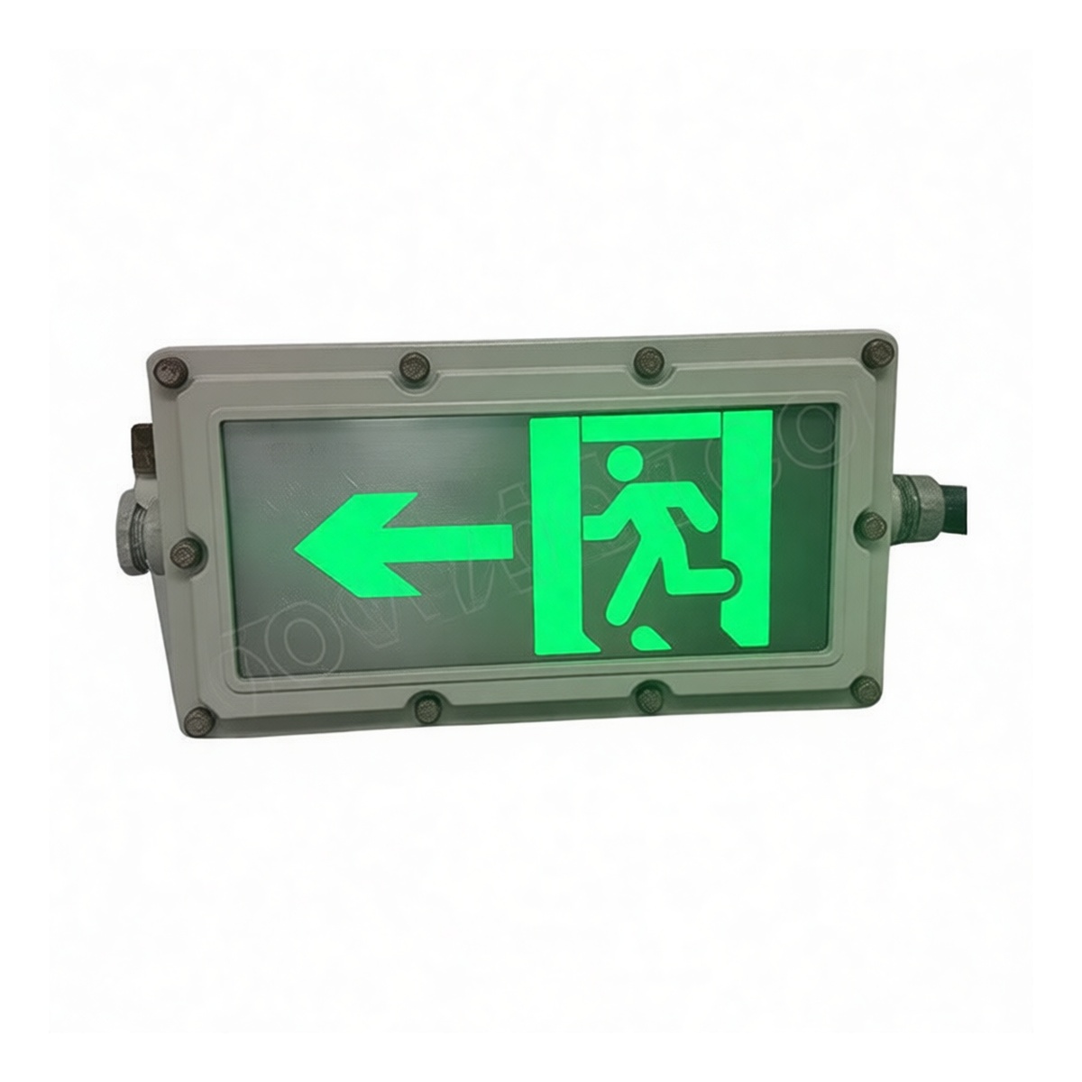0.5W 36V DC Green Left Arrow Exit Sign Single Face 90 Min Backup