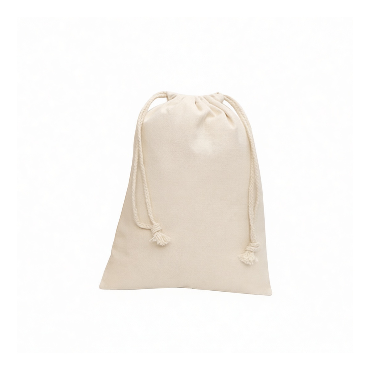 Cotton Drawstring Bag 13.8x10.6 in 7.7 lbs Capacity for Storage, Pkg Qty 36