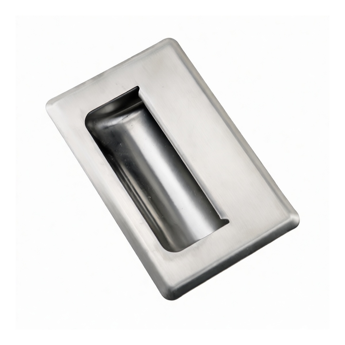 Stainless Steel Brushed Flush Pull Handle, 5.43 x 3.46 Inches, Pkg Qty 12