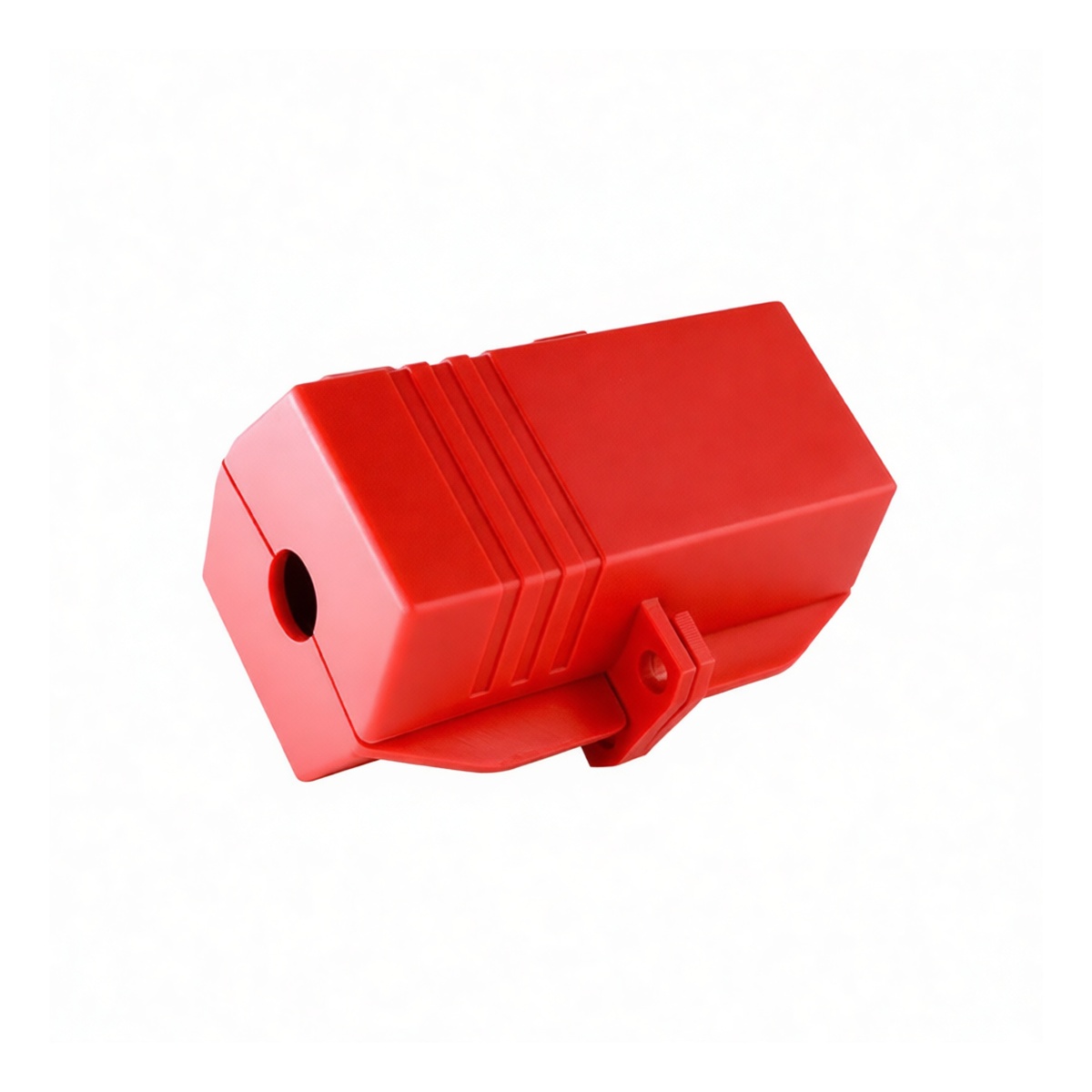 Medium Plastic Electrical Plug Lockout, 4.65 in Shackle, Pkg Qty 12