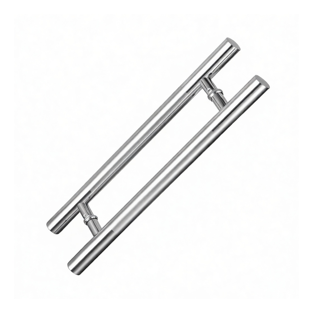 Stainless Steel Glass Door Pull Handle, 47.24 in, Silver, Pkg Qty 10