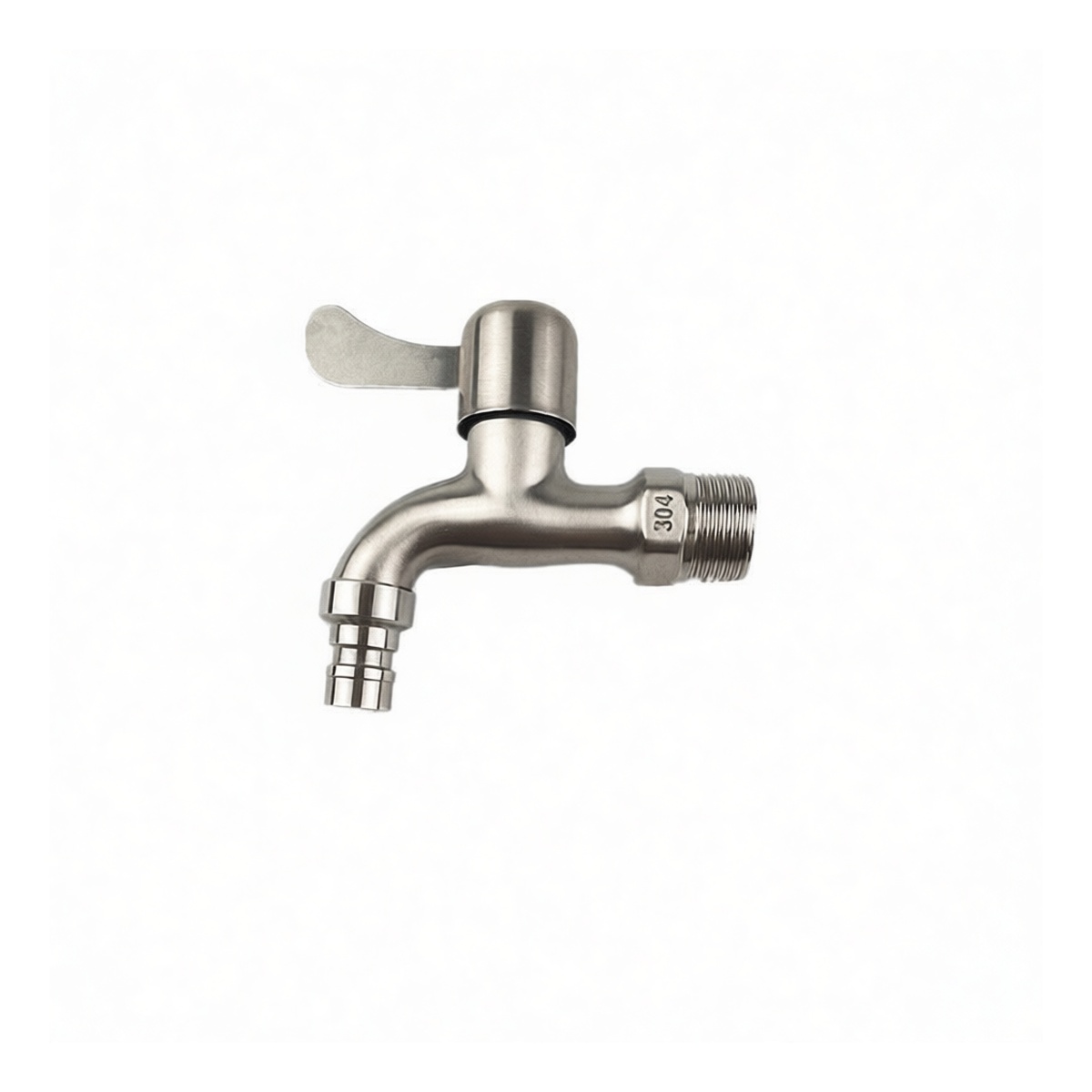 304 Stainless Steel 6-Inch Single Hole Bathroom Sink Faucet, Pkg Qty 12