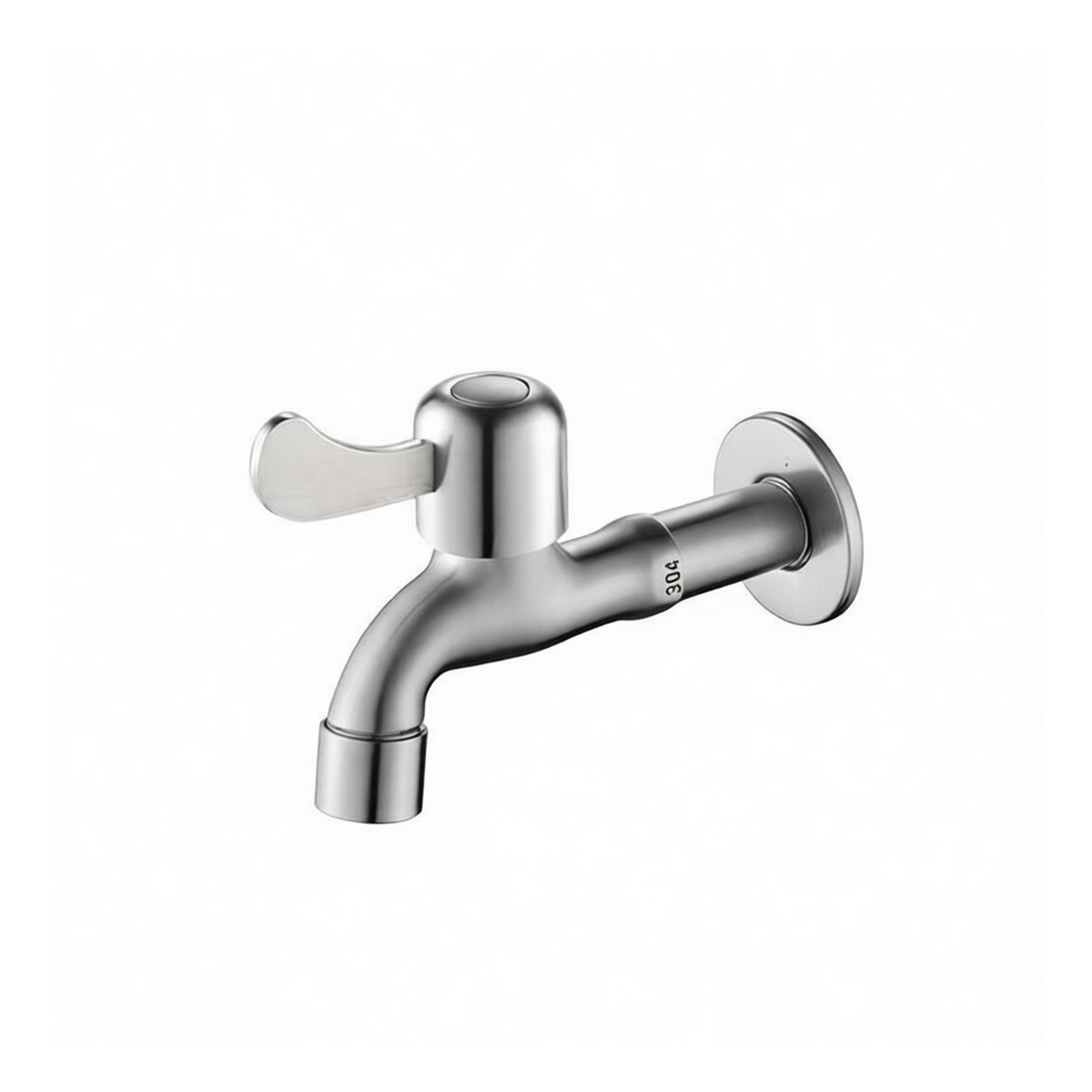 304 Stainless Steel 4-Point Bathroom Sink Faucet Spout, Pkg Qty 8