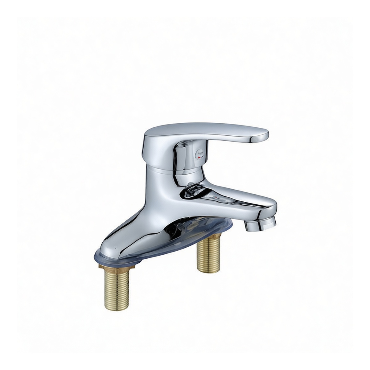 Copper Alloy Dual Handle Bathroom Sink Faucet, 1.5 in Centerset, Pkg Qty 2