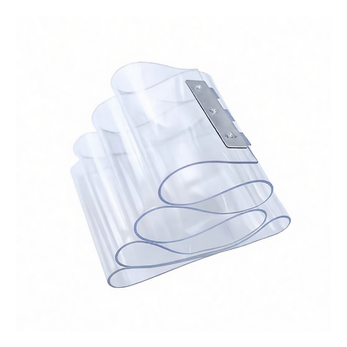 PVC Strip Door Curtain, 0.079in Thick, 72.83in x 118.11in, Pkg Qty 10