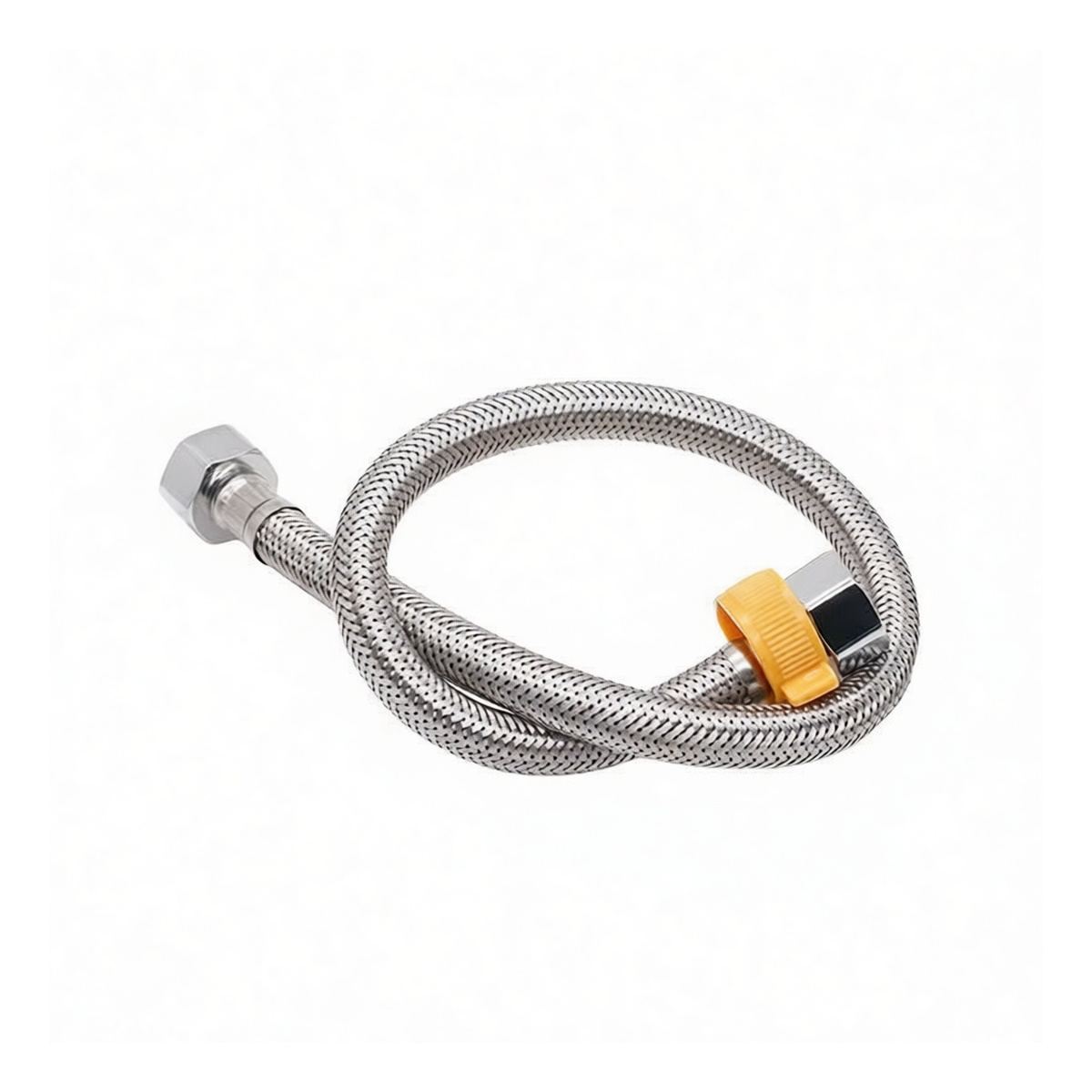 304 Stainless Steel 31.5 in Dual Cap Head Mop Sink Supply Line, Pkg Qty 100