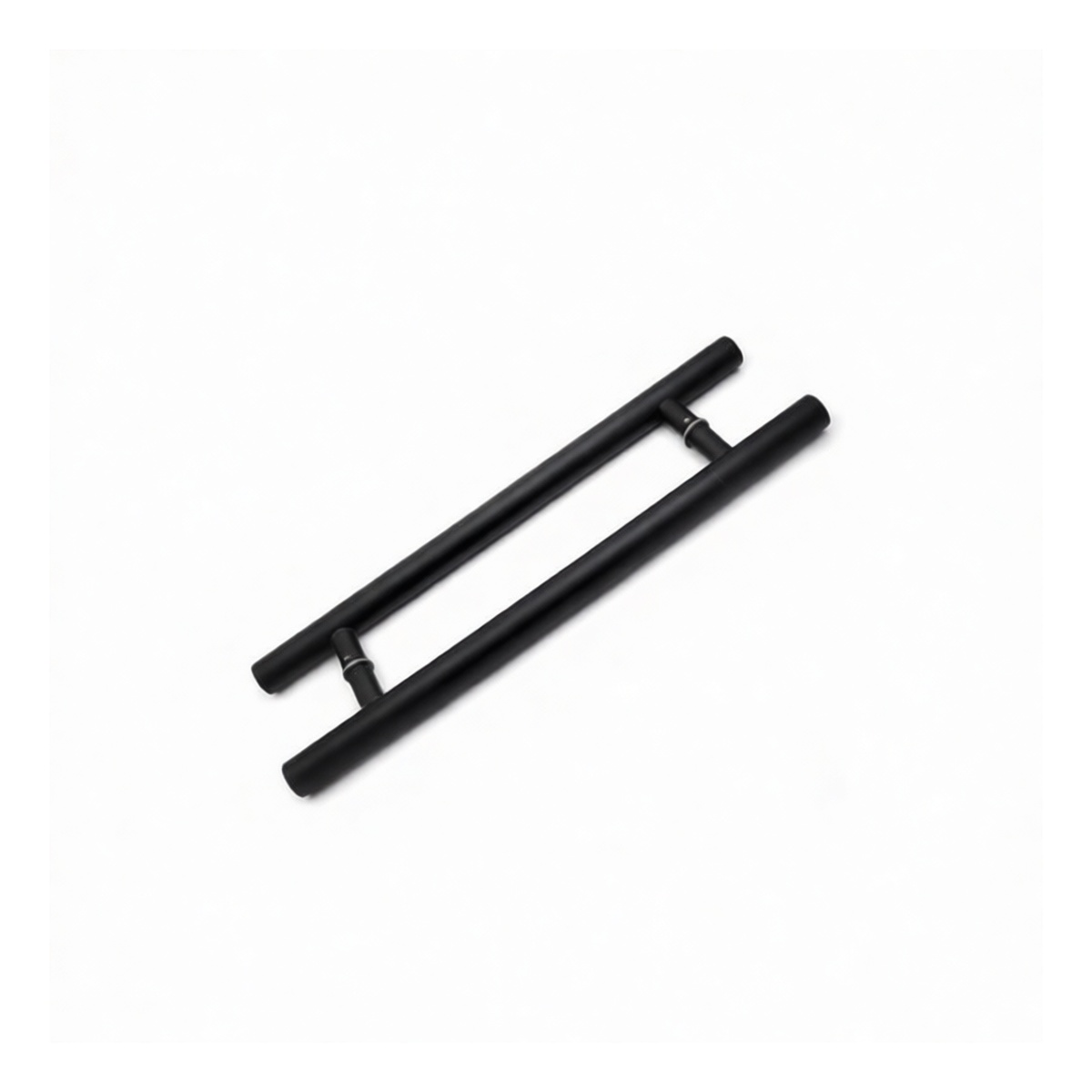 Stainless Steel Matte Black Glass Door Pull Handle, 1.5in x 70.9in