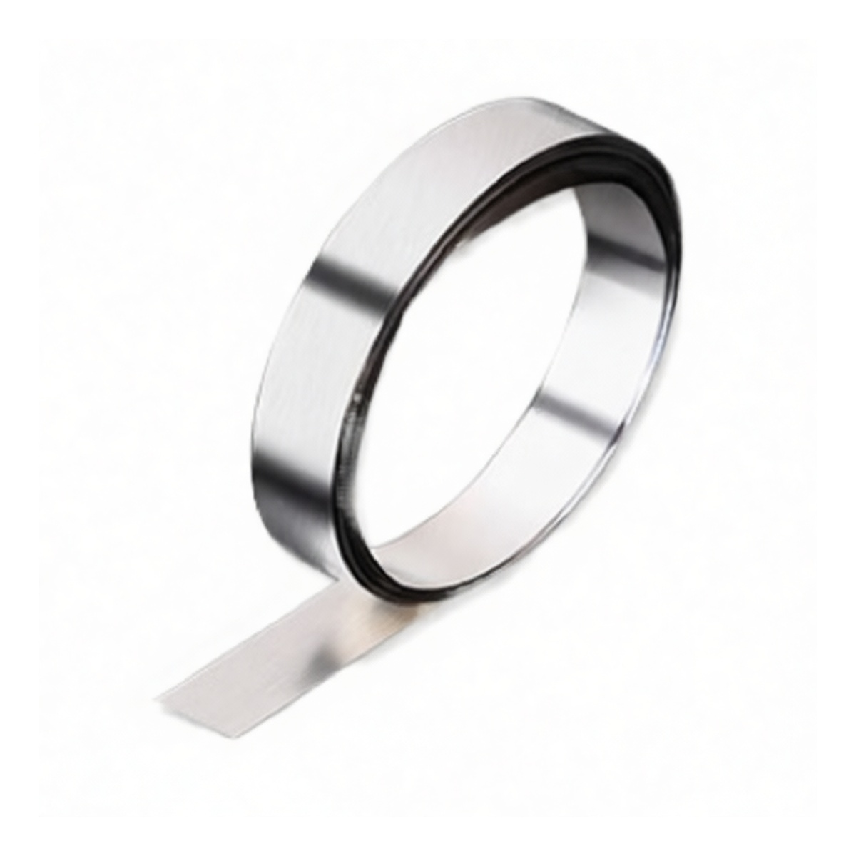 304 Stainless Steel Shim Stock, 0.0014 in Thick, 0.5 in x 16.4 ft, Pkg Qty 2