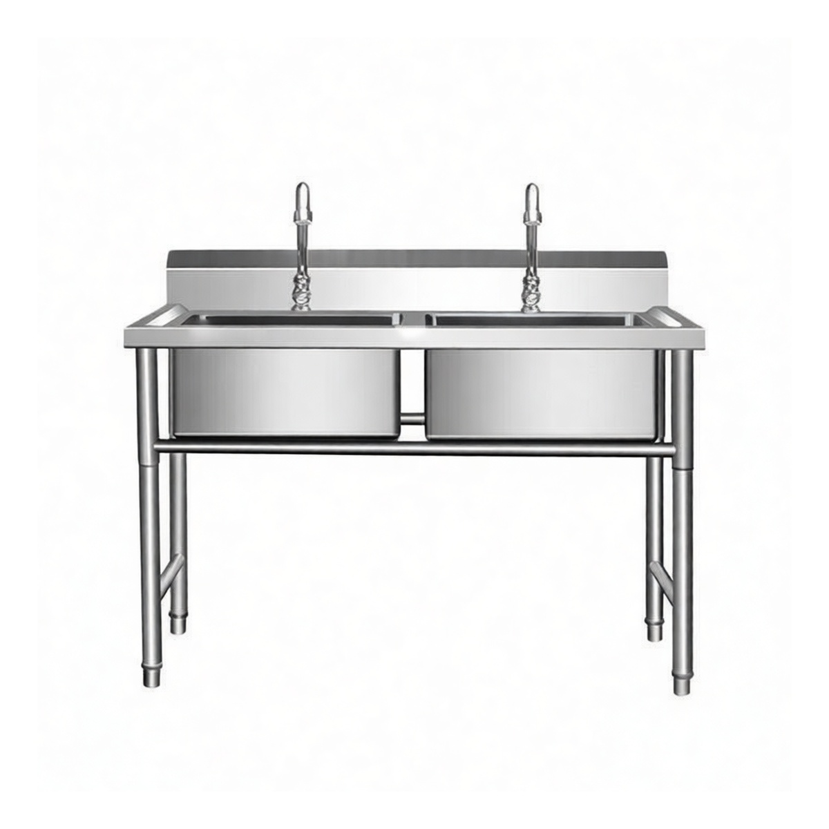 Stainless Steel 39" x 20" x 31" Drop-In Kitchen Sink, Pkg Qty 3