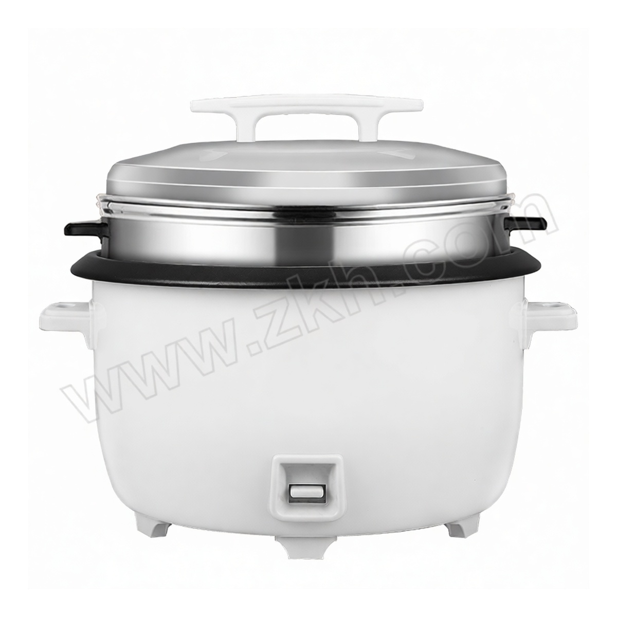 Stainless Steel 18L Commercial Rice Cooker with Steamer, 19.7x19.7x16.1 in