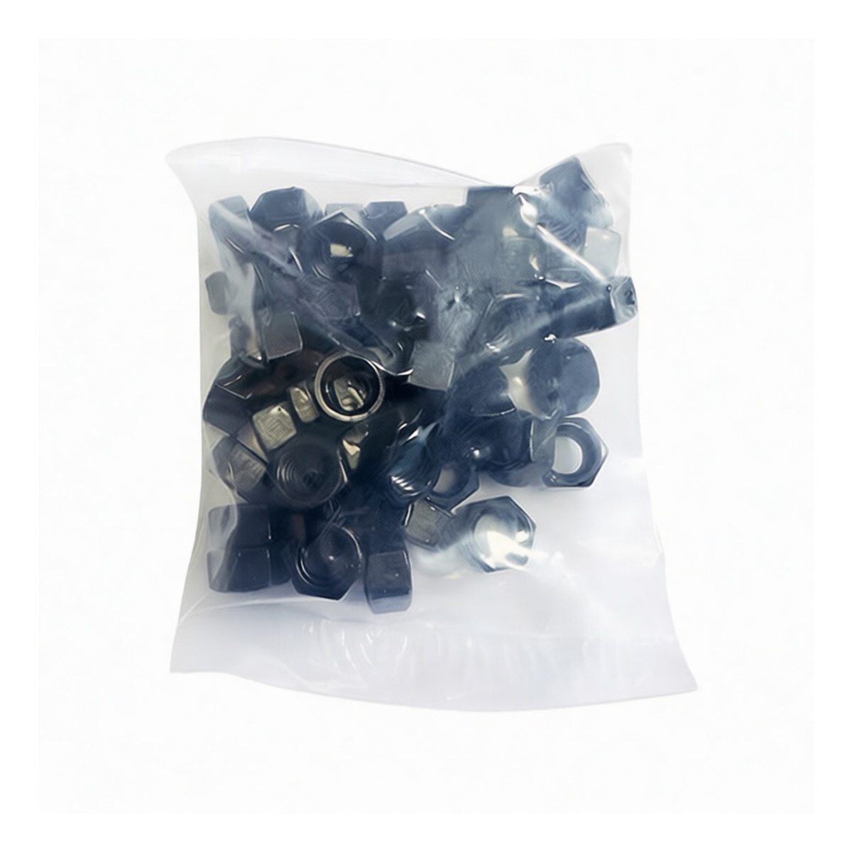 Grade 8 Carbon Steel Hex Nut, 0.866 in, Black Oxide Finish, Pkg Qty 1500