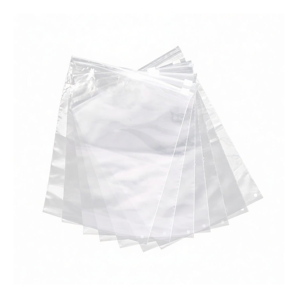 Clear PE Zipper Bag 23.6x19.7 in for Retail Storage, Pkg Qty 100