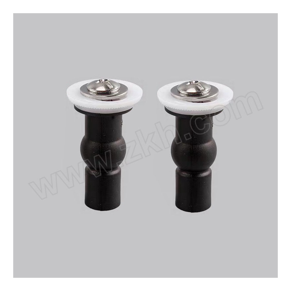 1/4 in Flat Head Toilet Seat Anchor Bolts, 1.57 in, Zinc, Pkg Qty 12