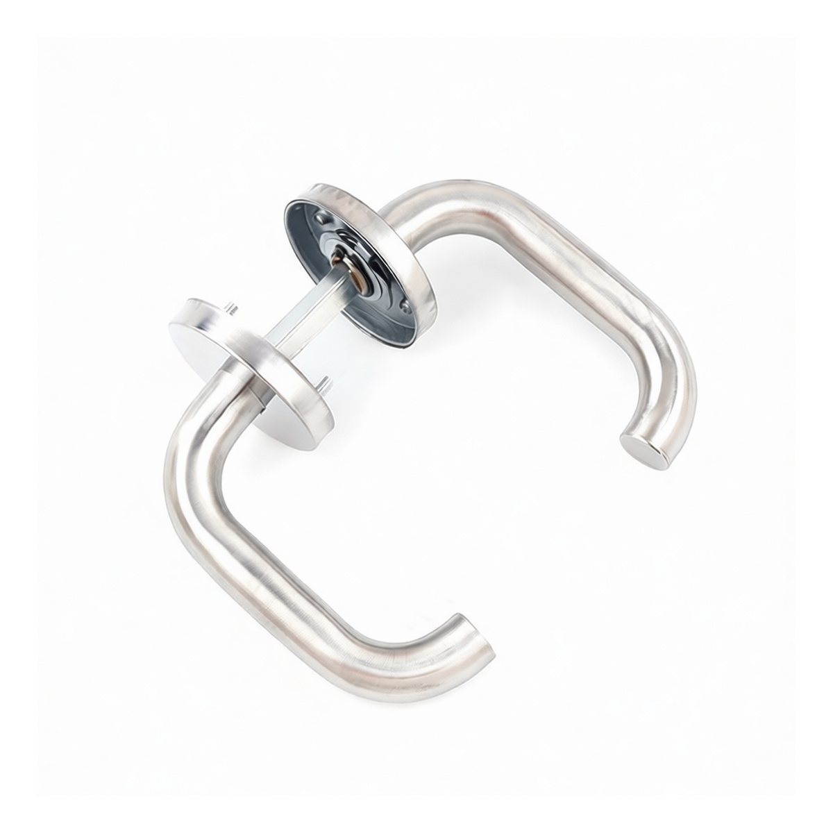 Stainless Steel Fire-Rated Glass Door Lever Handle, 5.12 Inch, Pkg Qty 500