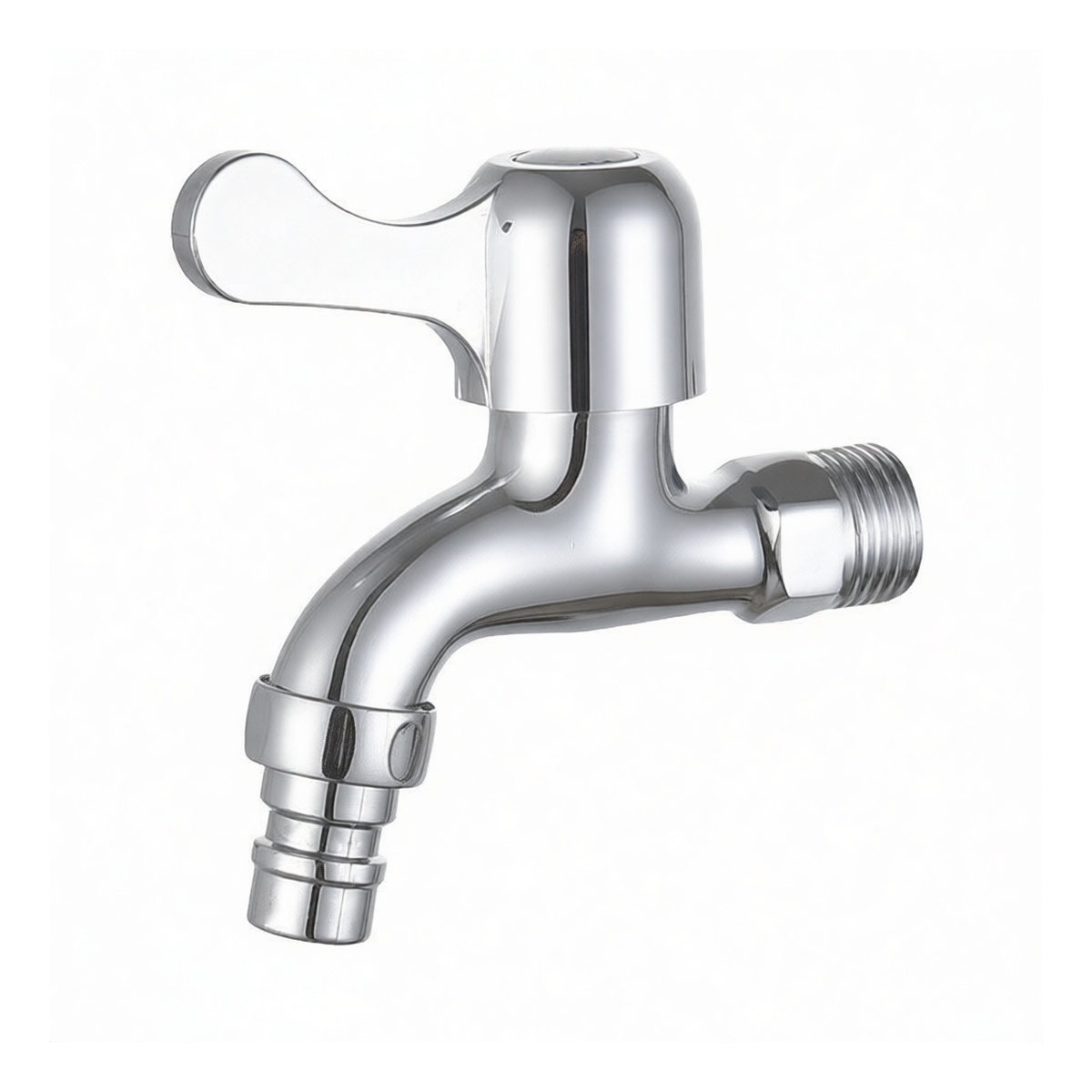 Zinc Alloy Washing Machine Faucet, 3.35x3.74 in, 4-Part Thread, Pkg Qty 12