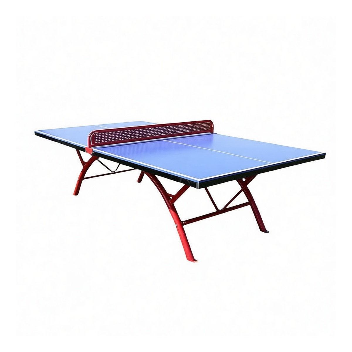 Steel Outdoor Ping Pong Table, 108x60x30 in, 300 lb Capacity