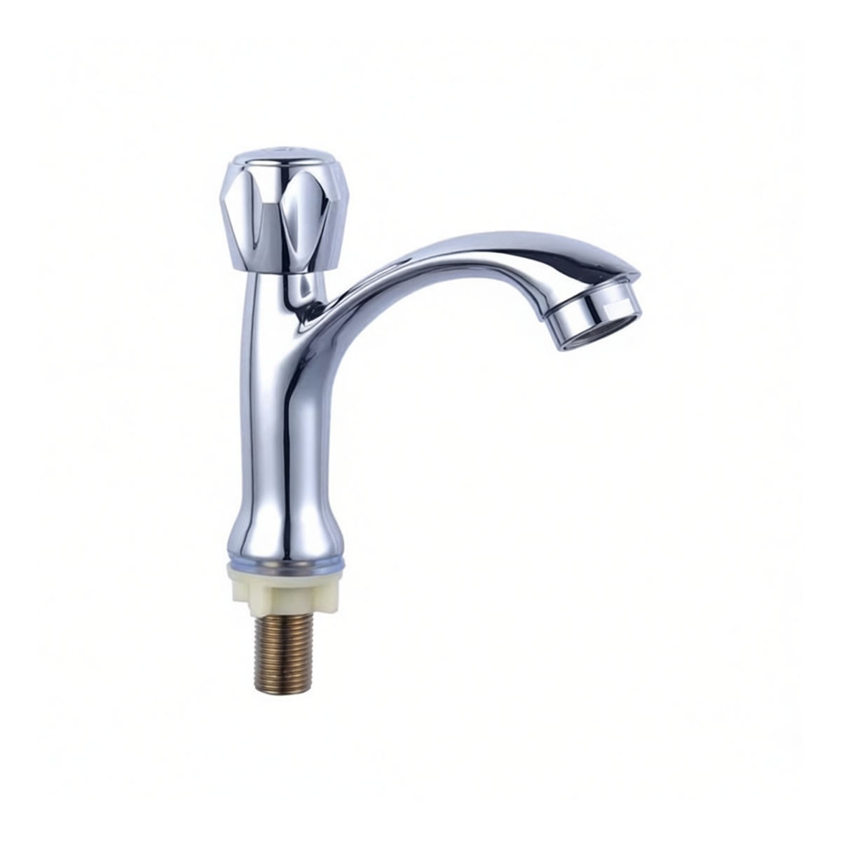 Zinc Alloy Single Hole Bathroom Sink Faucet, 0.87-1.5 in, Pkg Qty 8