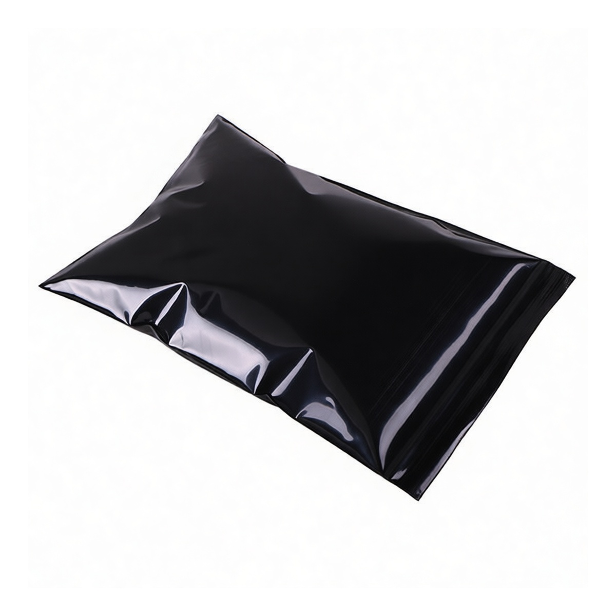 Black PE Resealable Bag 12.6x8.7 in for Retail Storage, Pkg Qty 100