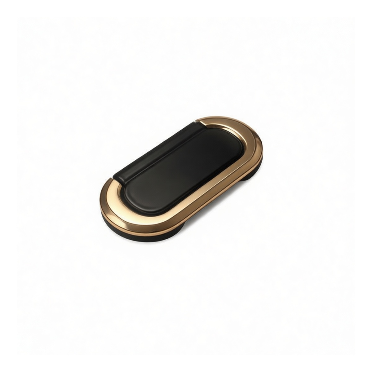 Zinc Alloy Gold & Black Invisible Drawer Pulls, 1.38 in, Pkg Qty 36