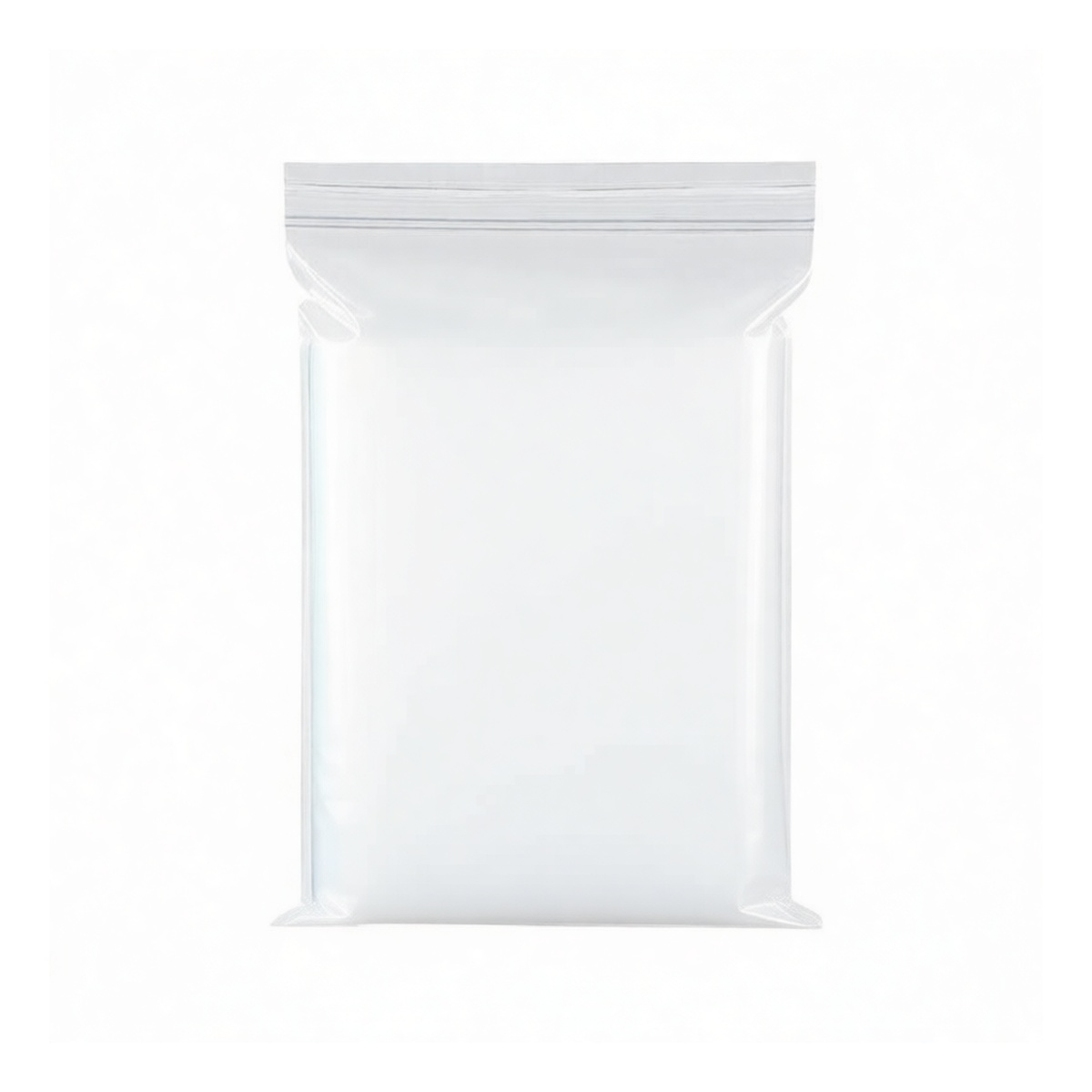 PE Resealable Bags 12.6x8.7 in 16 mil White Edge Retail, Pkg Qty 100
