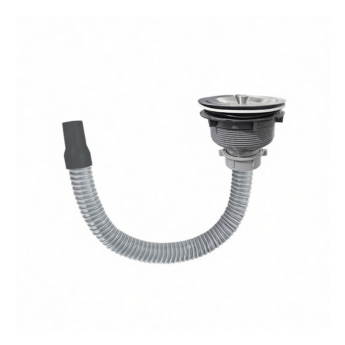 Stainless Steel 35.4-Inch Straight Drain Pipe for Kitchen Sinks, Pkg Qty 12