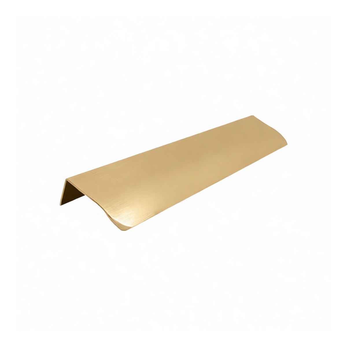 Aluminum Alloy Brushed Gold Hidden Hand Knob, 31.5 x 1.57 in, Pkg Qty 12