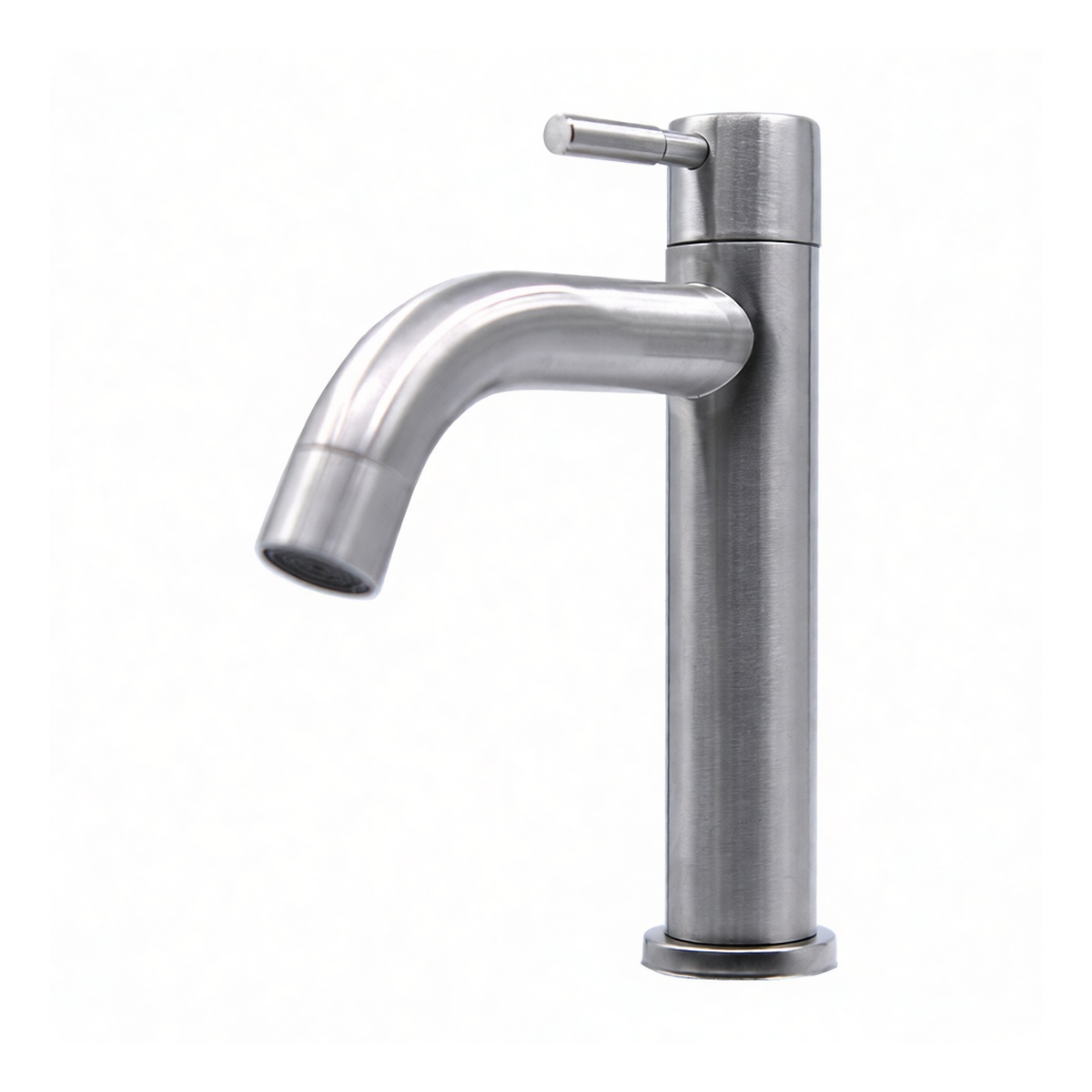 304 Stainless Steel Single Hole Bathroom Sink Faucet, 6.89x2.83 in, Pkg Qty 12