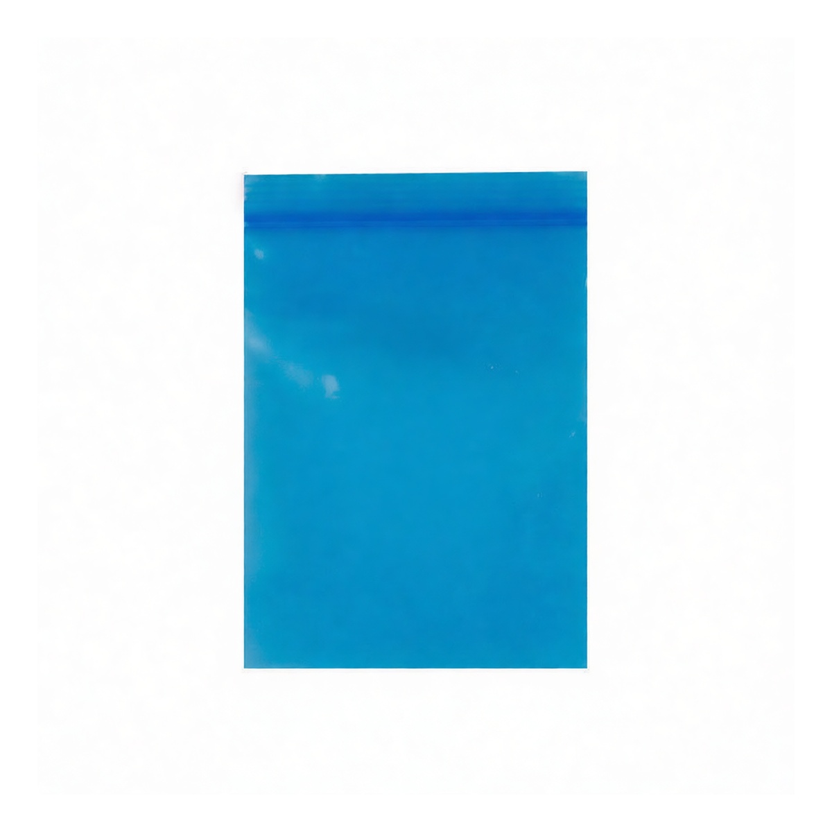 PE Anti-Static Zip Bags 4.7x3.1 in 0.12mm Blue Short-Edge, Pkg Qty 2000