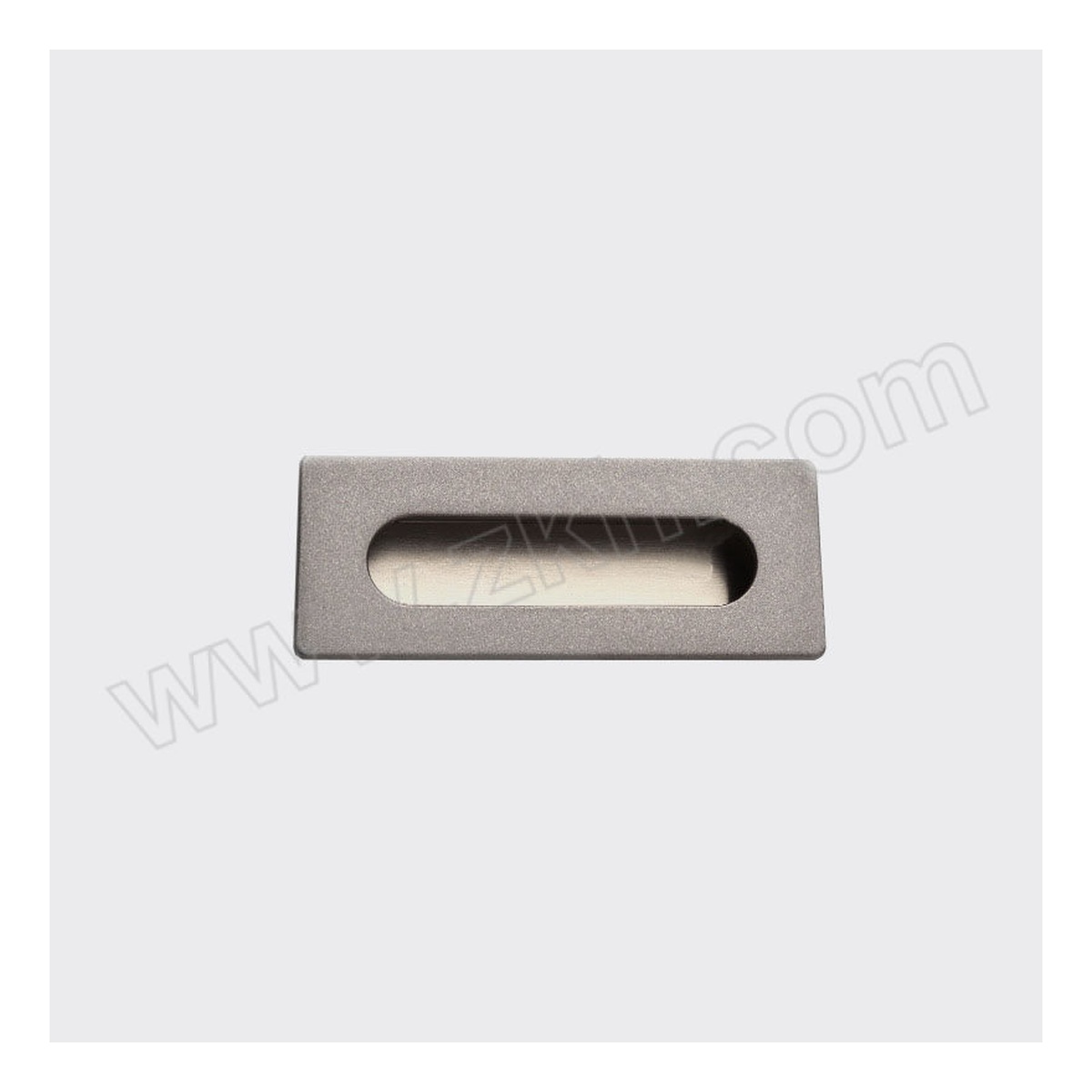 Aluminum Alloy Gray Invisible Hand Knob, 4.29 x 1.69 x 0.51 in, Pkg Qty 20
