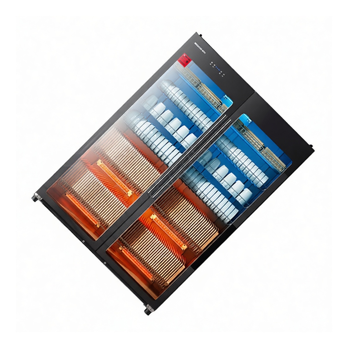 Stainless Steel Commercial Disinfection Cabinet, 45.3x20.5x66.5 in, 6 Shelves