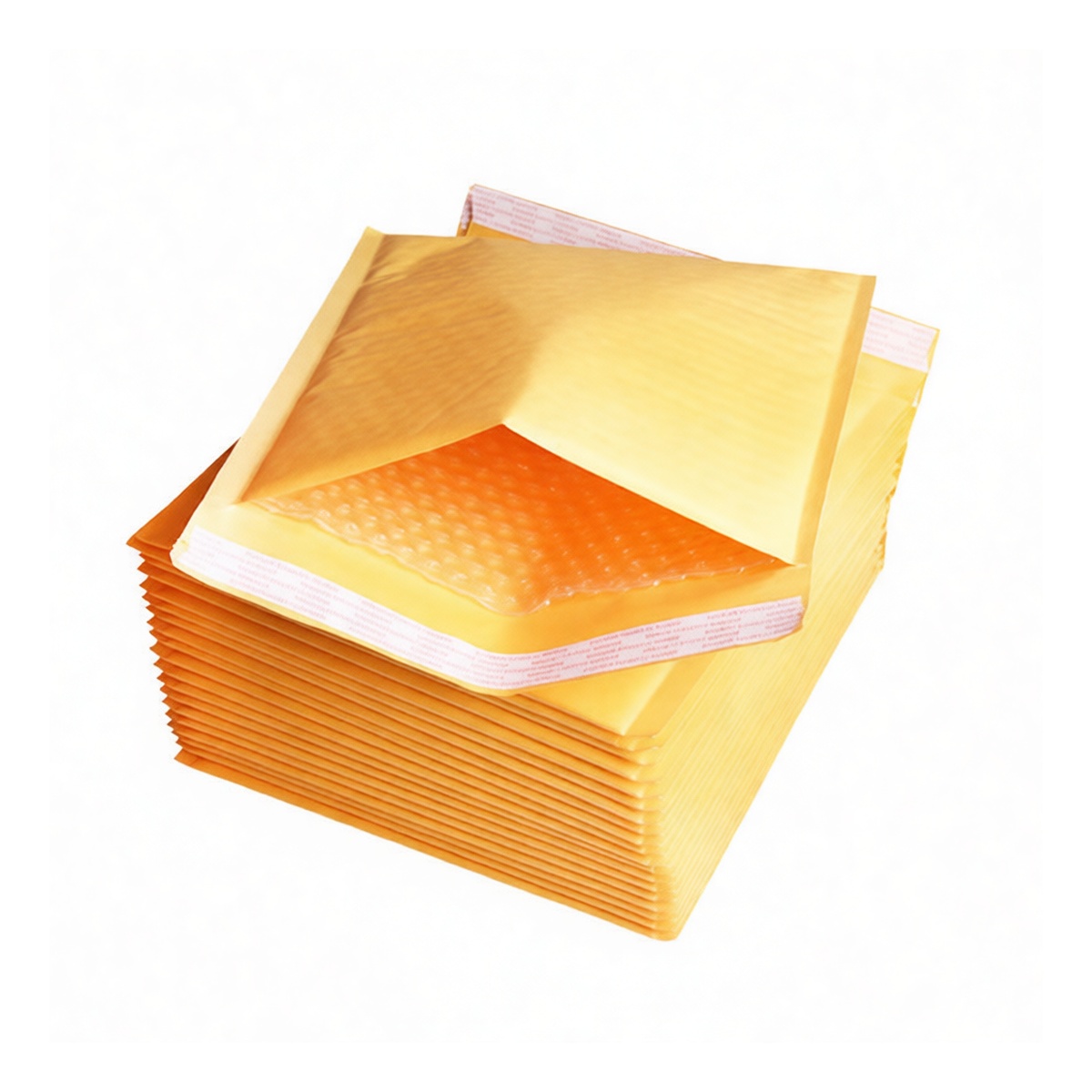 Kraft Paper Bubble Mailer 8.27x6.69 in Self-Seal A1695, Pkg Qty 100