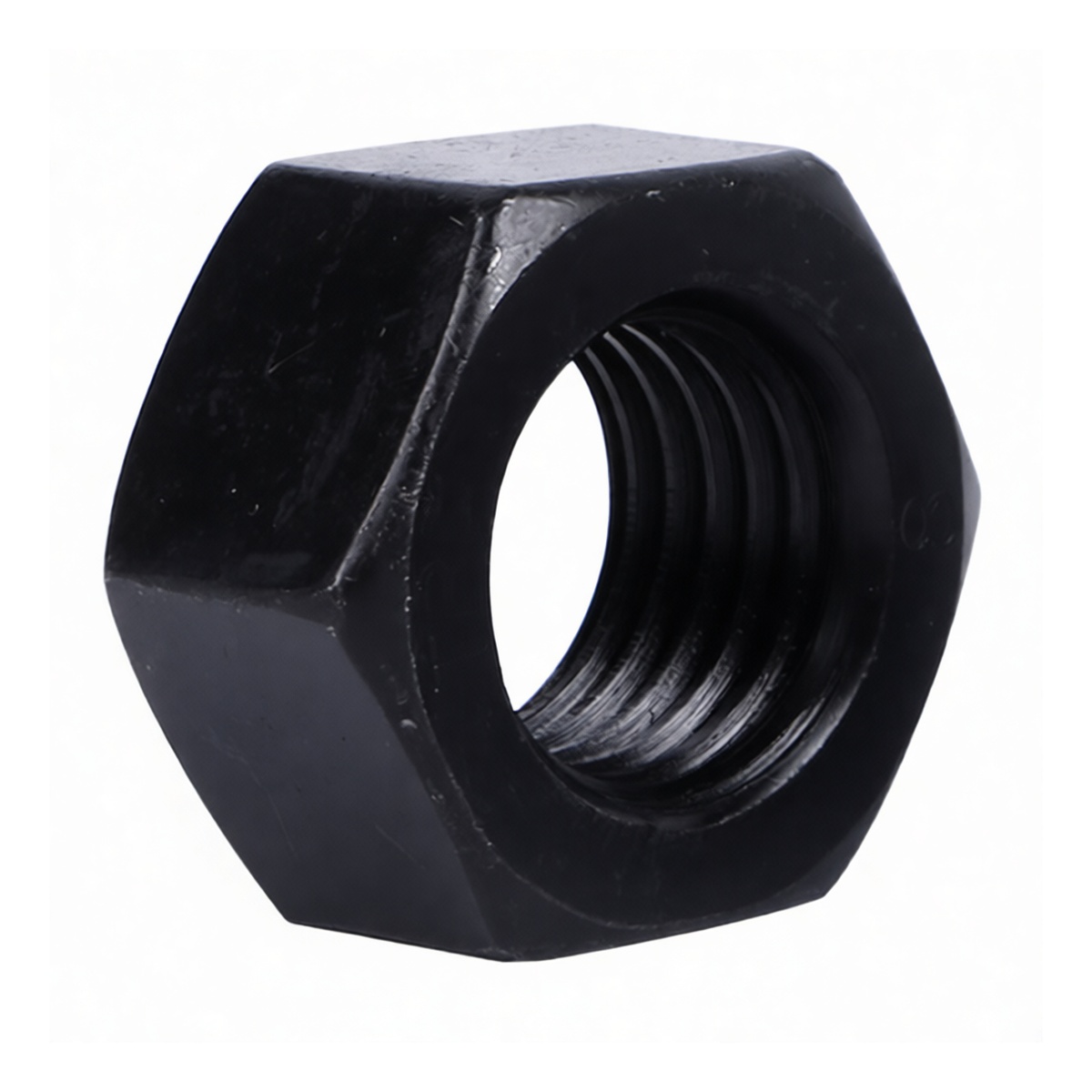 Grade 10 Alloy Steel Hex Nut, 1.5 Inch, Black Oxide Finish, Pkg Qty 200