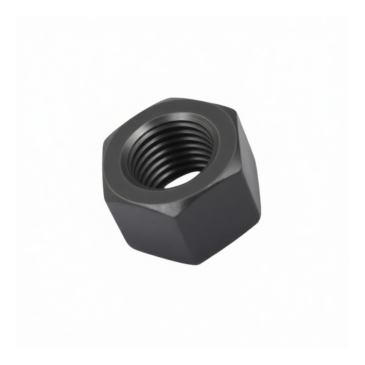 Grade 10 Alloy Steel Hex Nut, 1.181 in, Black Oxide Finish, Pkg Qty 50