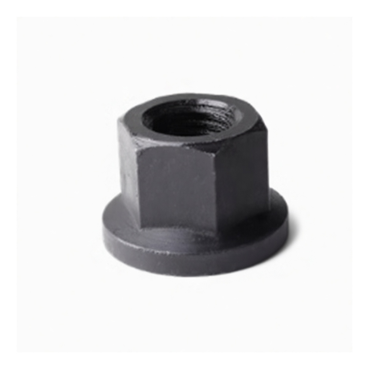 Grade 8 Carbon Steel M30 Hex Nut, Black Oxide, 1.81 in Flats, Pkg Qty 12