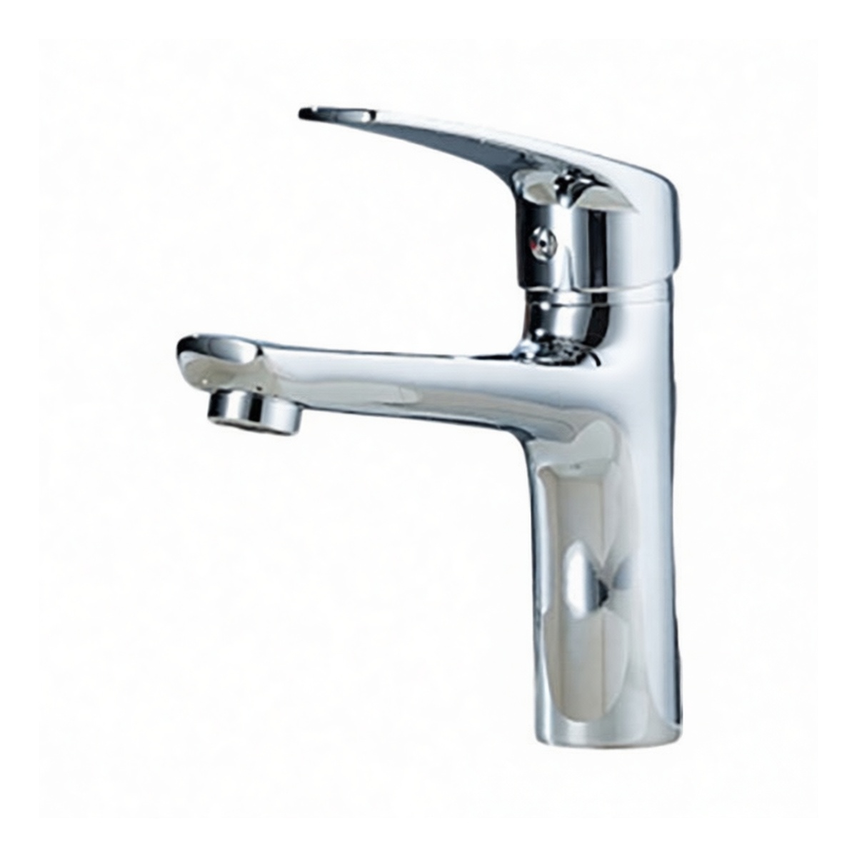 Copper Alloy Single Hole Bathroom Sink Faucet, 6.5 x 6.3 Inches