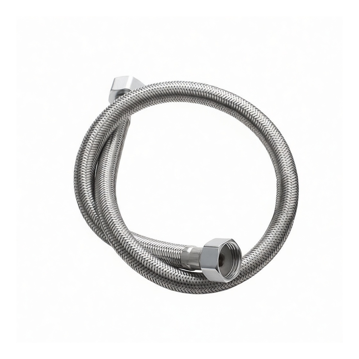 304 Stainless Steel 11.8 in Sink Supply Line, 4-Point Thread, Pkg Qty 40