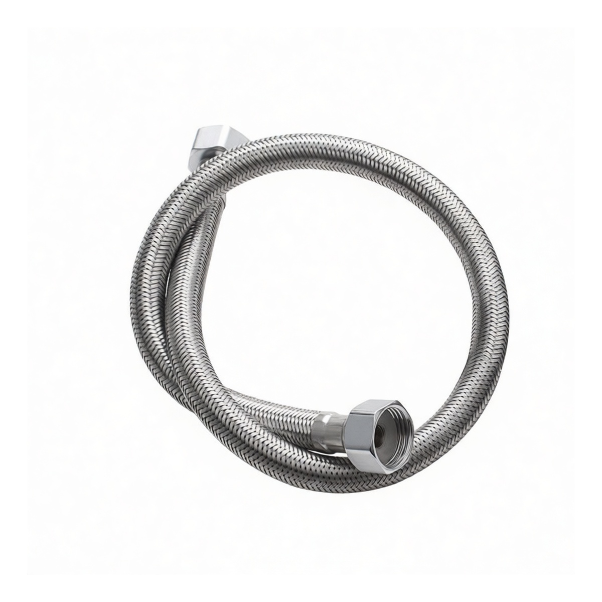 304 Stainless Steel Braided Sink Supply Line, 27.6 in, Single Hole, Pkg Qty 20