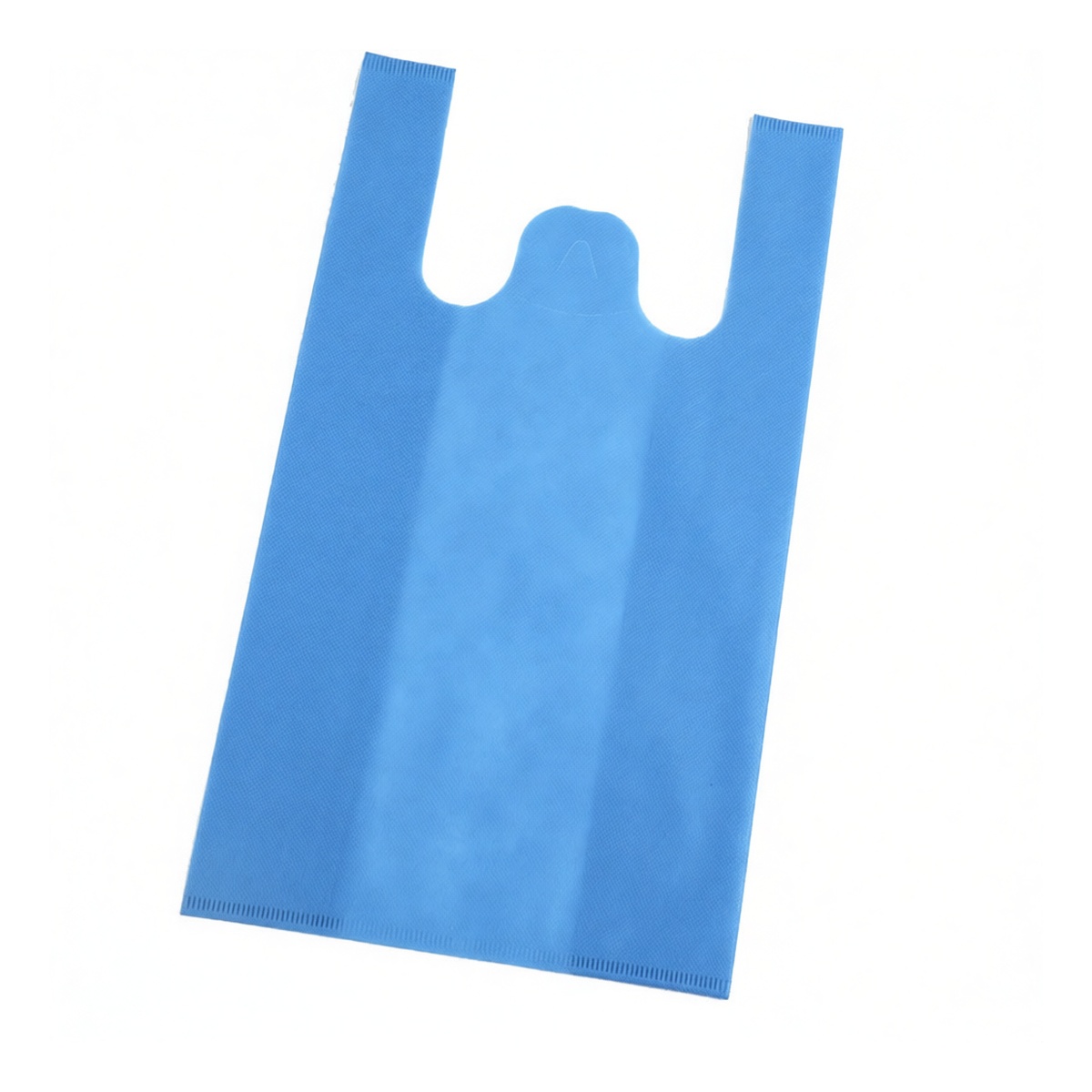 Non-woven Die-cut Handle Bag 19.7x11.8 in Sky Blue Retail, Pkg Qty 100