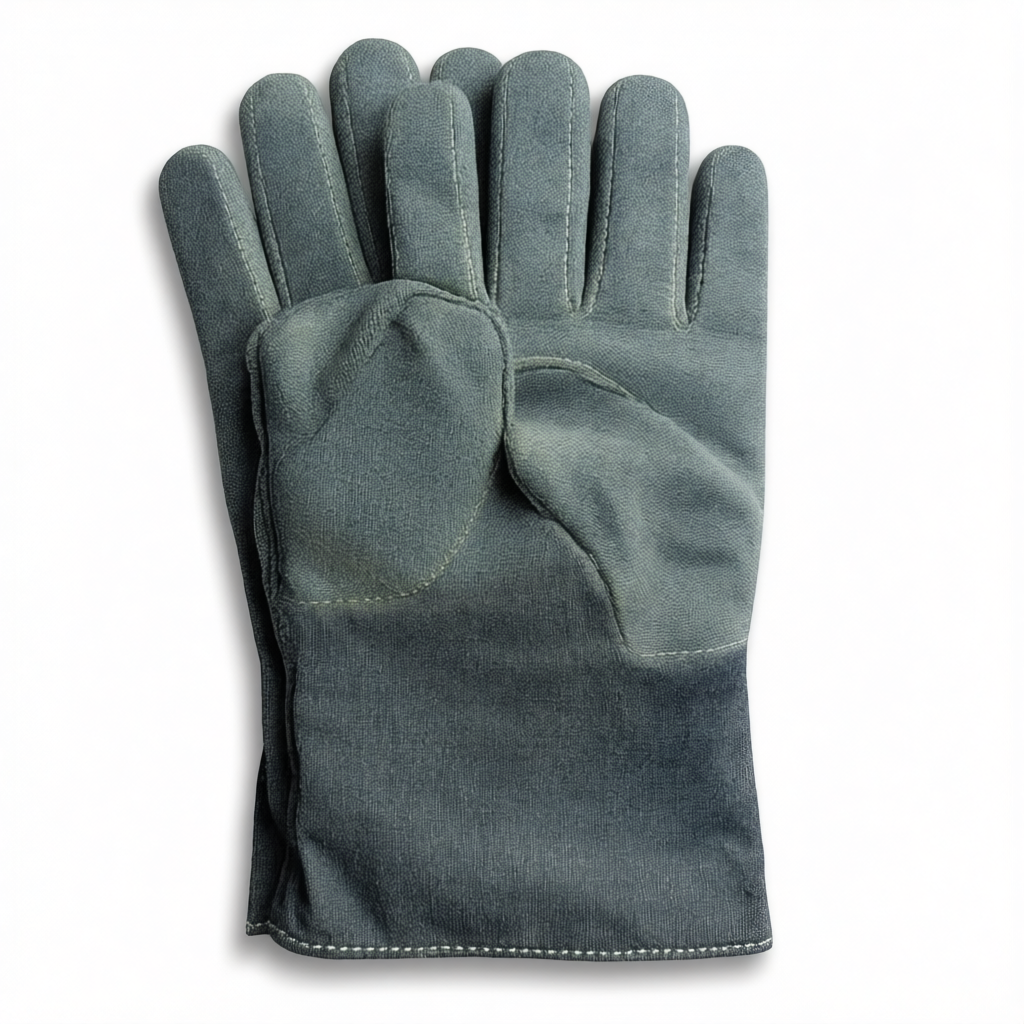 High-Temperature Leather Safety Gloves, 1000°F, 15 Inches Long