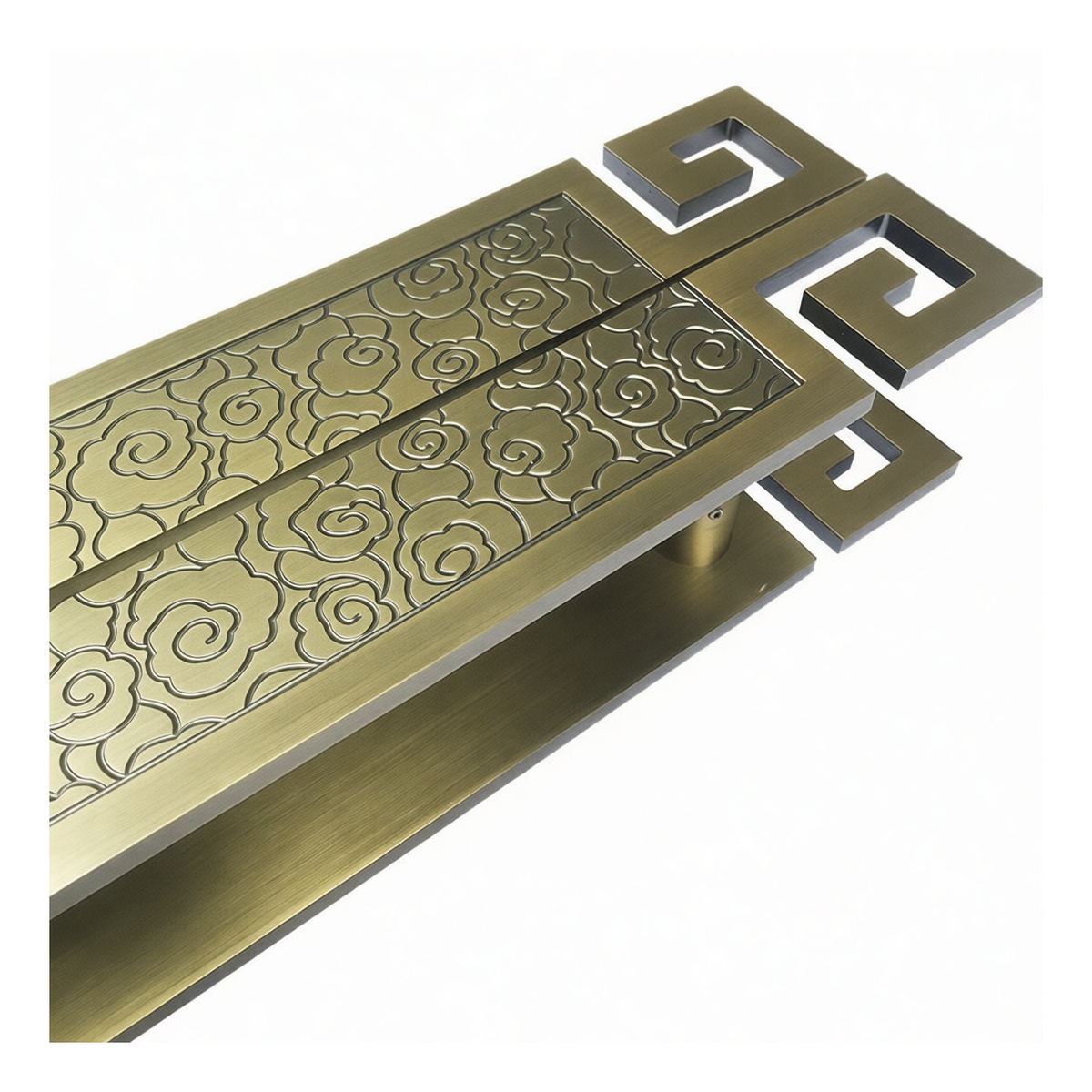 Bronze Finish Chinese Hotel Door Hand Knob, 59.06 x 3.94 Inches