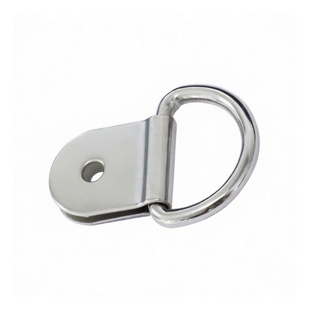 Nickel-Plated Iron D-Ring Cargo Tie-Down Anchor, 1.48" Long, Pkg Qty 80