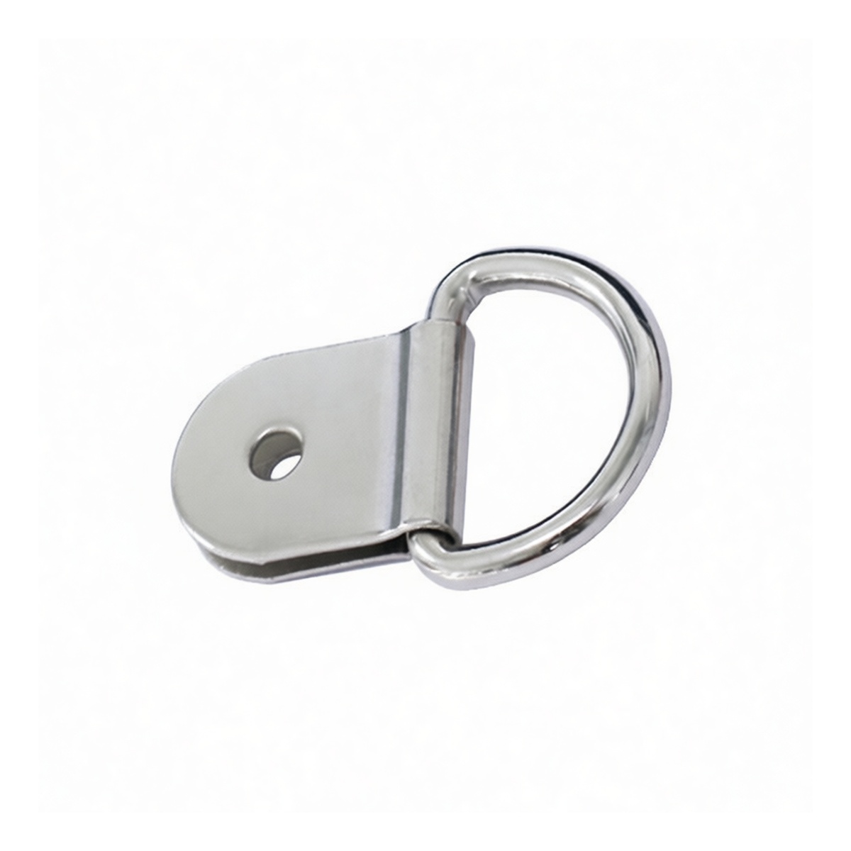 Stainless Steel D-Ring Hook, 500 lbs Capacity, 1.48 in Length, Pkg Qty 50