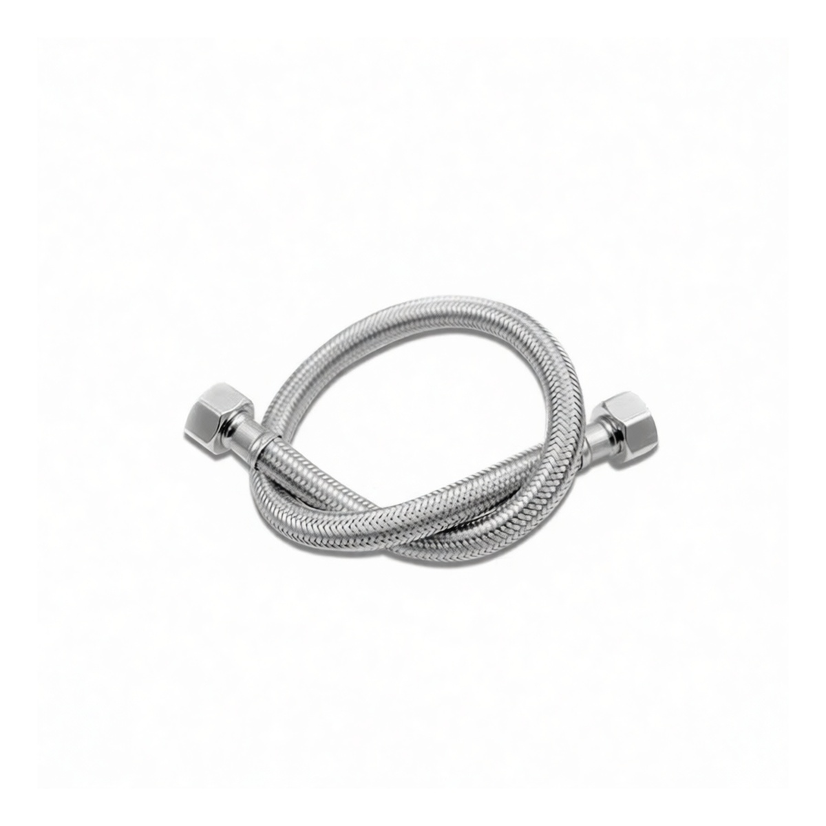 304 Stainless Steel Braided Sink Supply Line, 15.75 in, Single-Hole, Pkg Qty 40