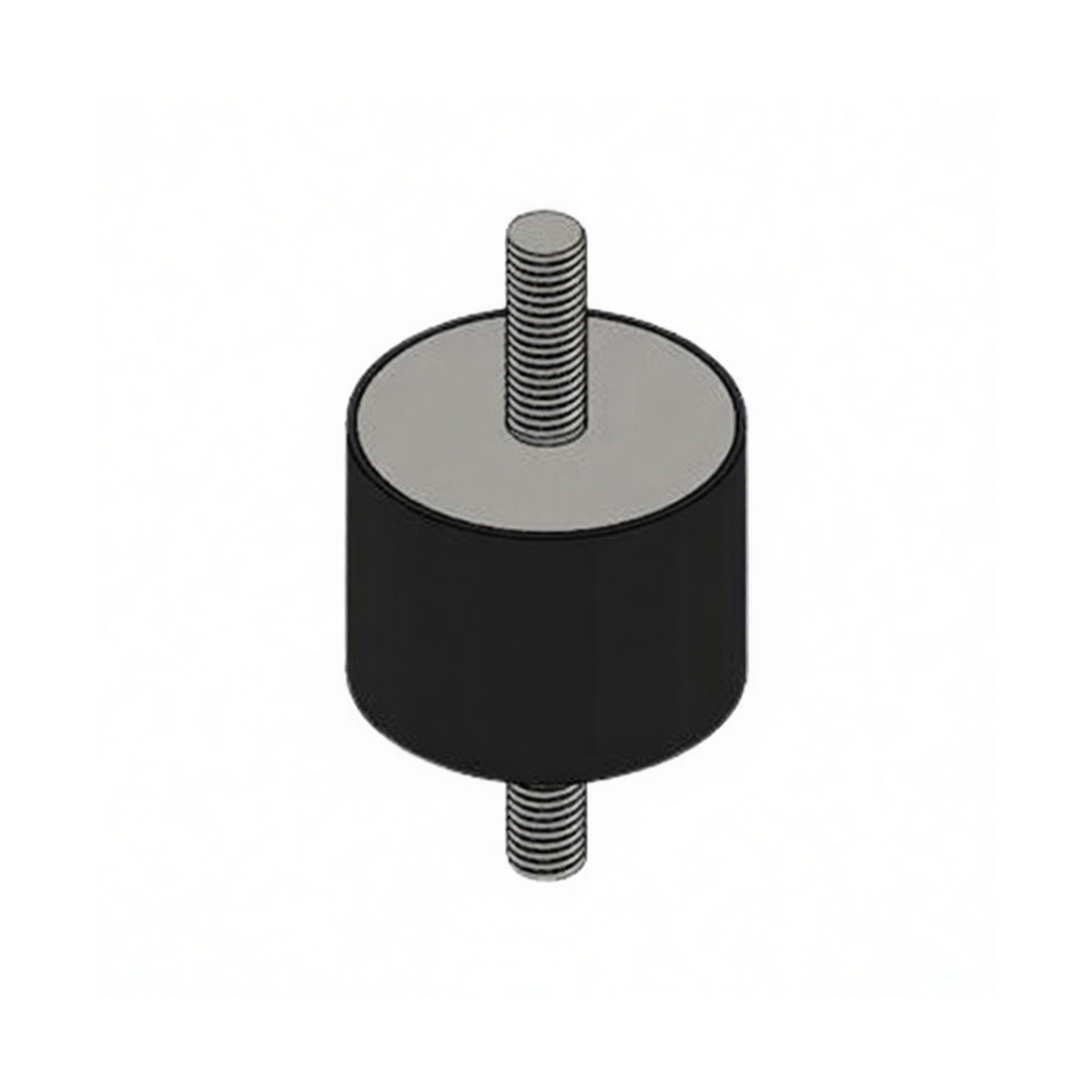 V-Shape Rubber Vibration Mount 1.97 in M12 Thread 220 lbs Load, Pkg Qty 20