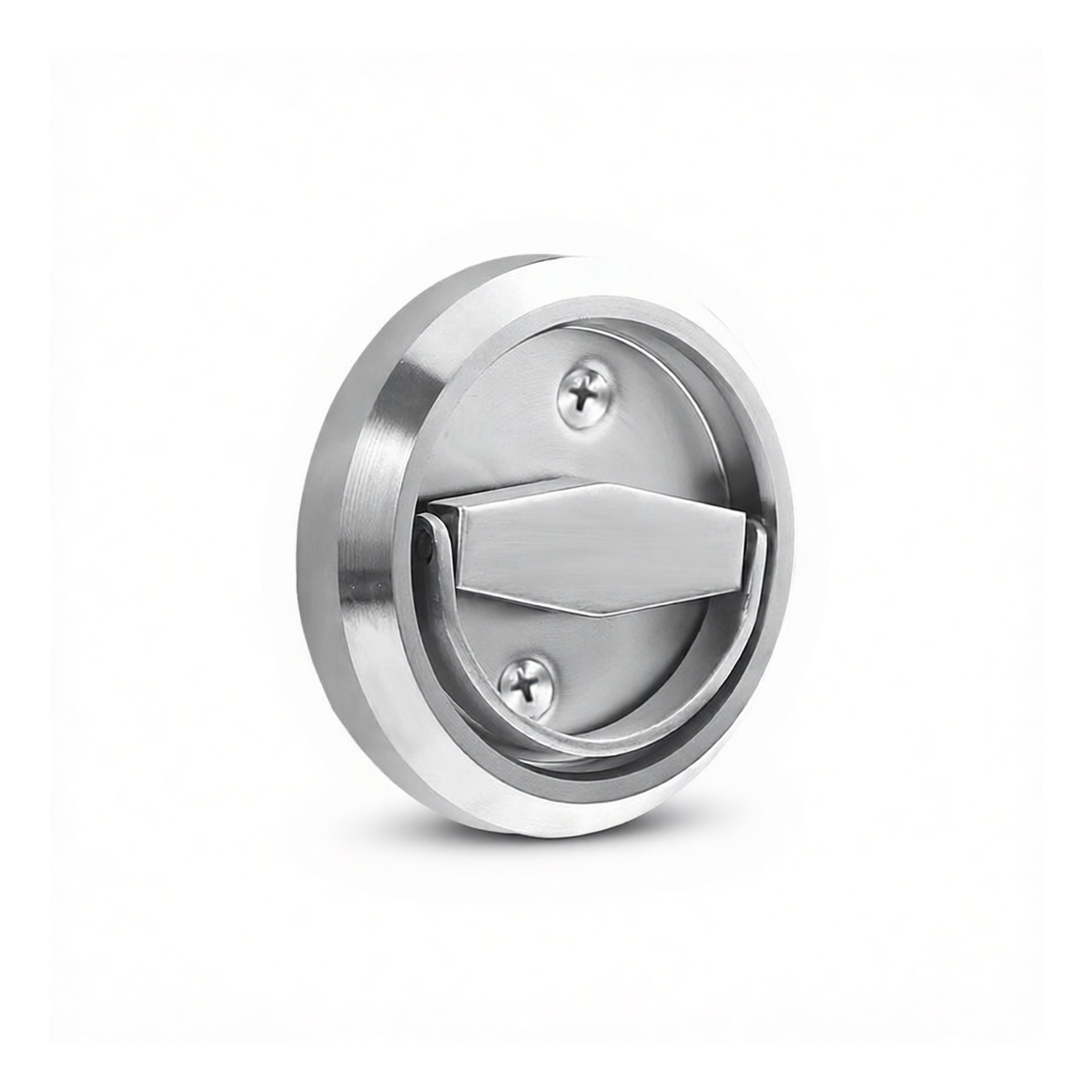 Stainless Steel Brushed Silver 3.07 in Concealed Hand Knob, Pkg Qty 20