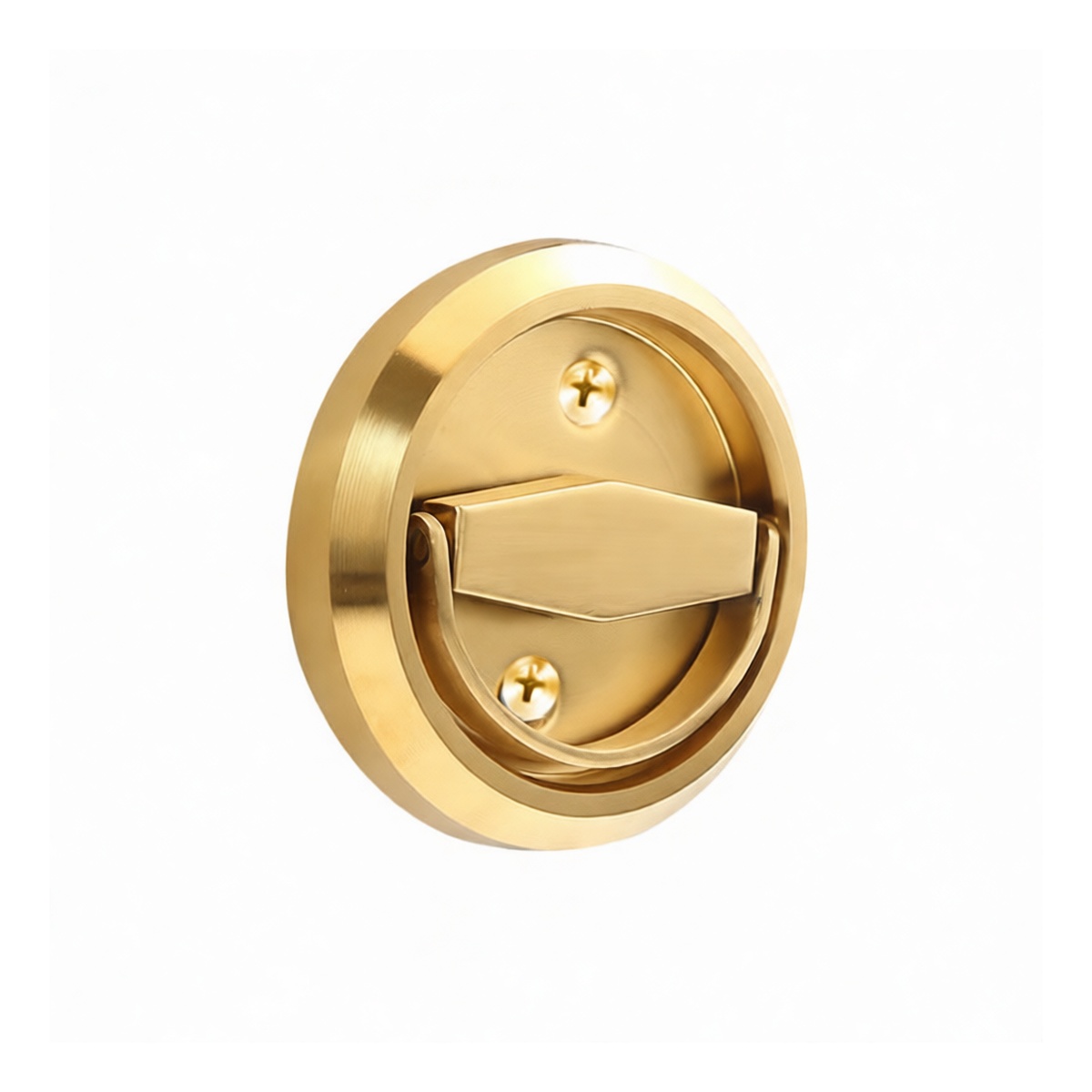 Stainless Steel Brushed Gold 3.07 in Hand Knob, Pkg Qty 20